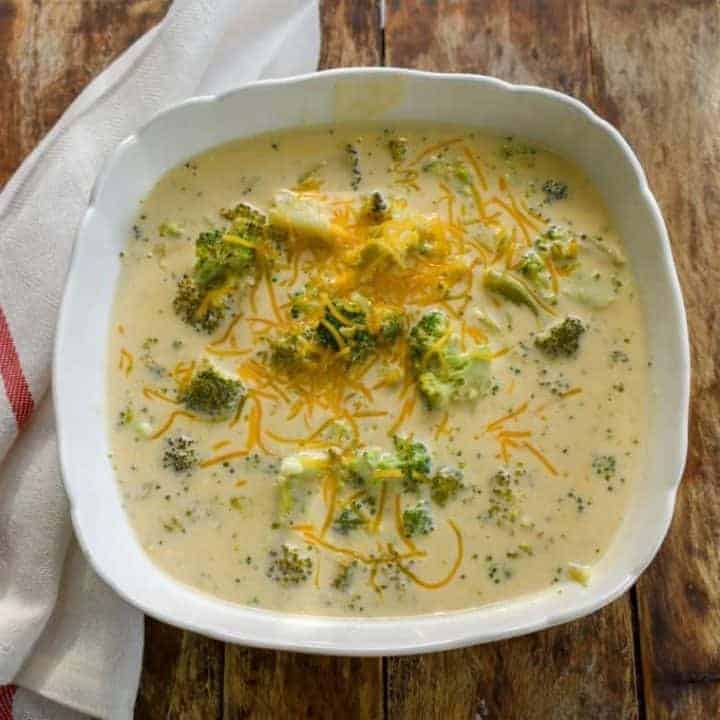 Keto Broccoli Cheese Slow Cooker Soup