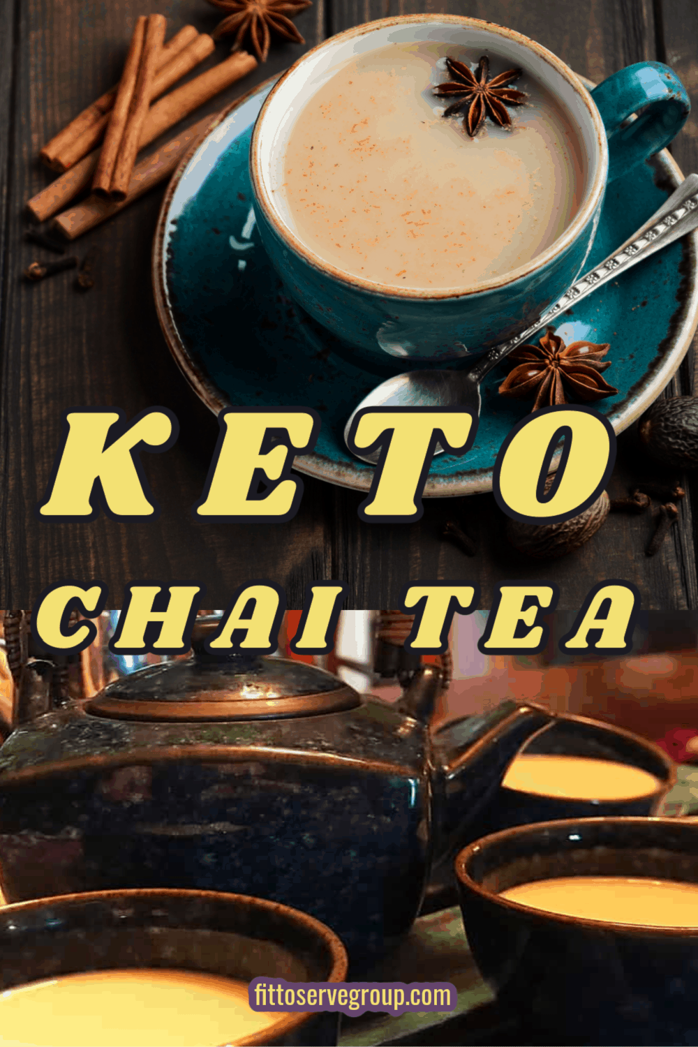 Keto Chai Tea Latte long pin