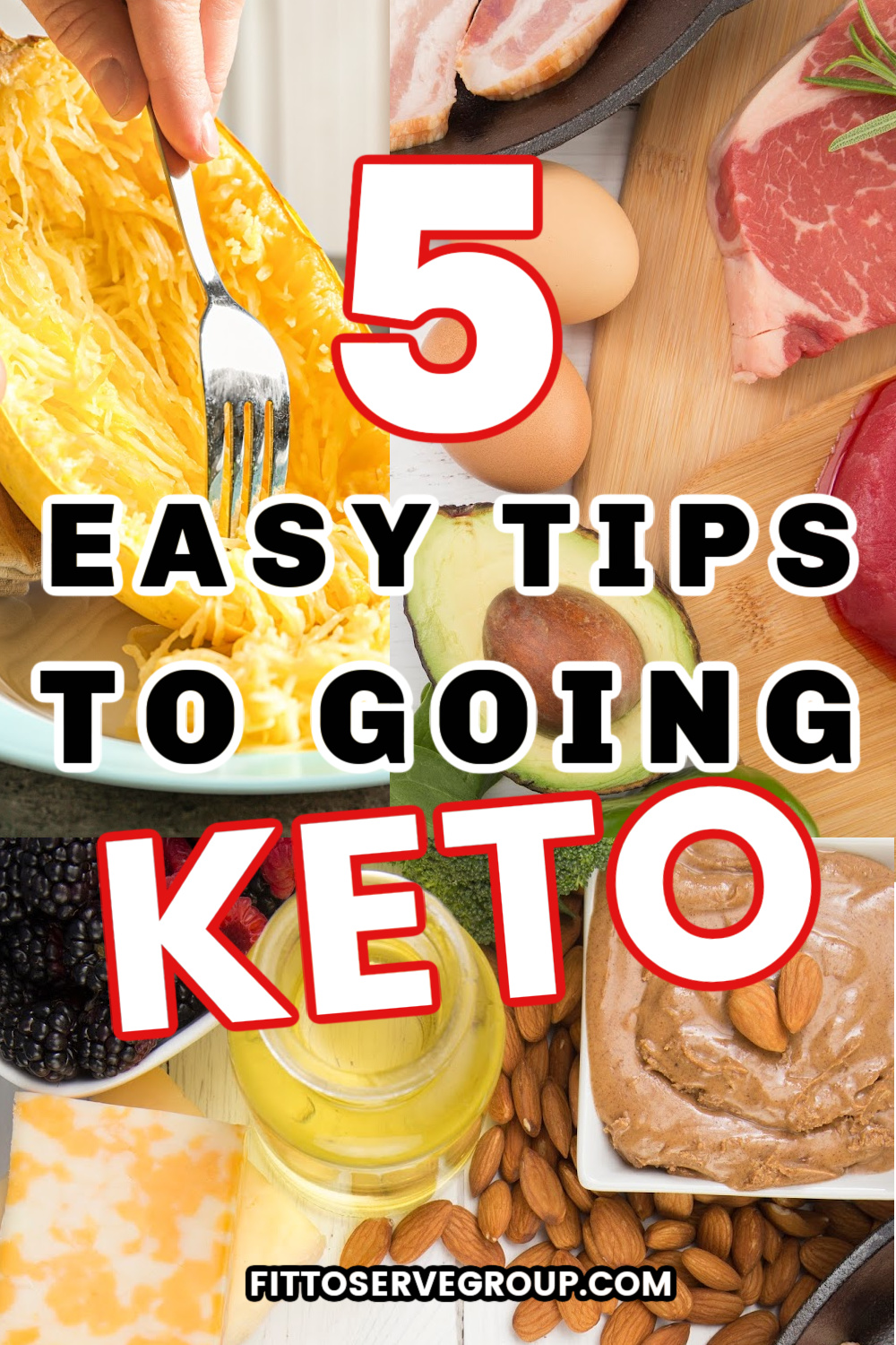 5 easy tips to going keto pin