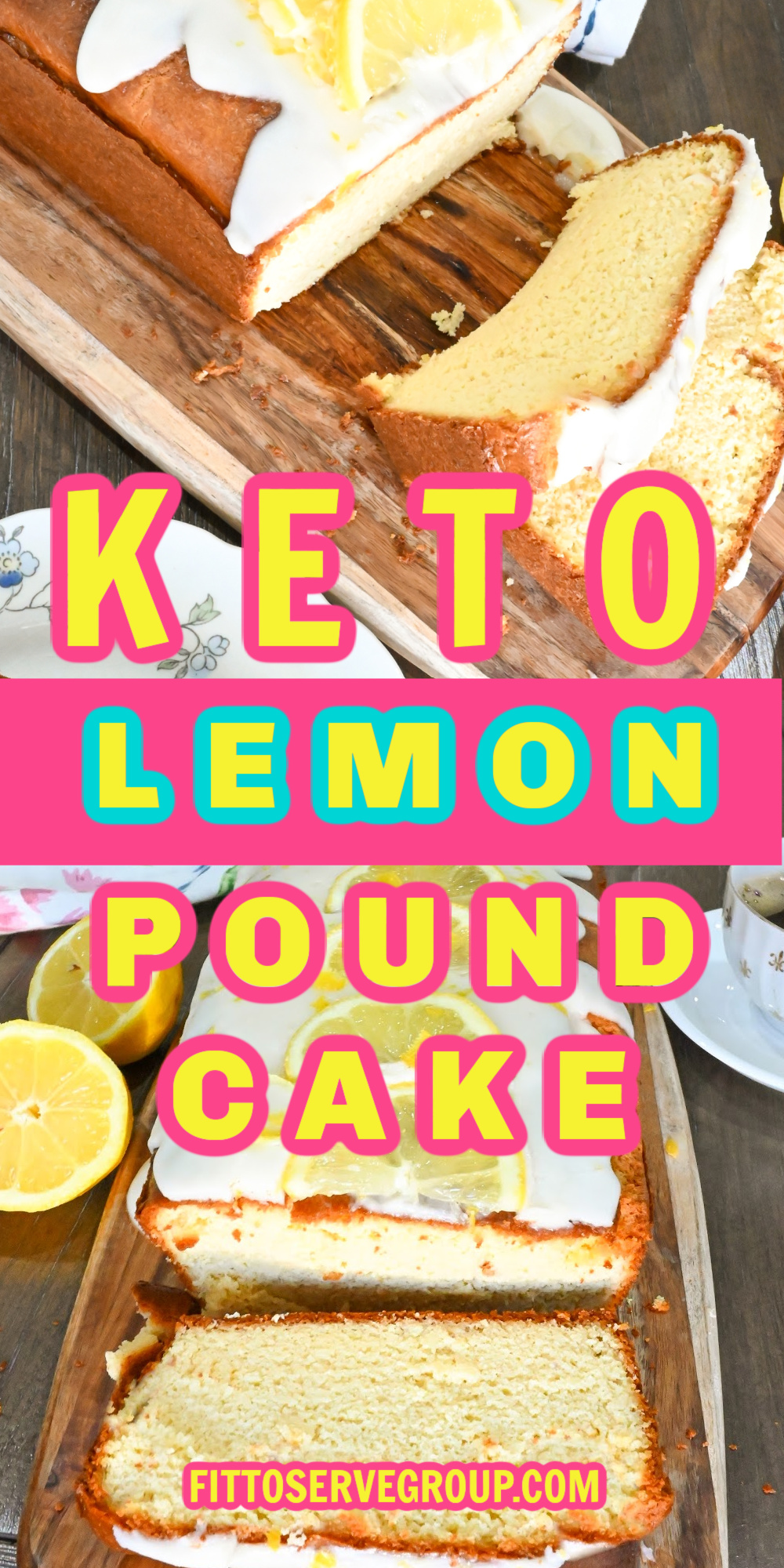 keto lemon pound cake Pinterest pin