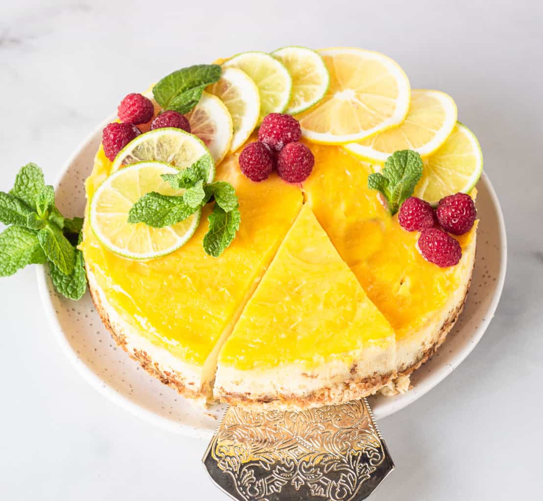 Keto Lemon Curd Cheesecake · Fittoserve Group