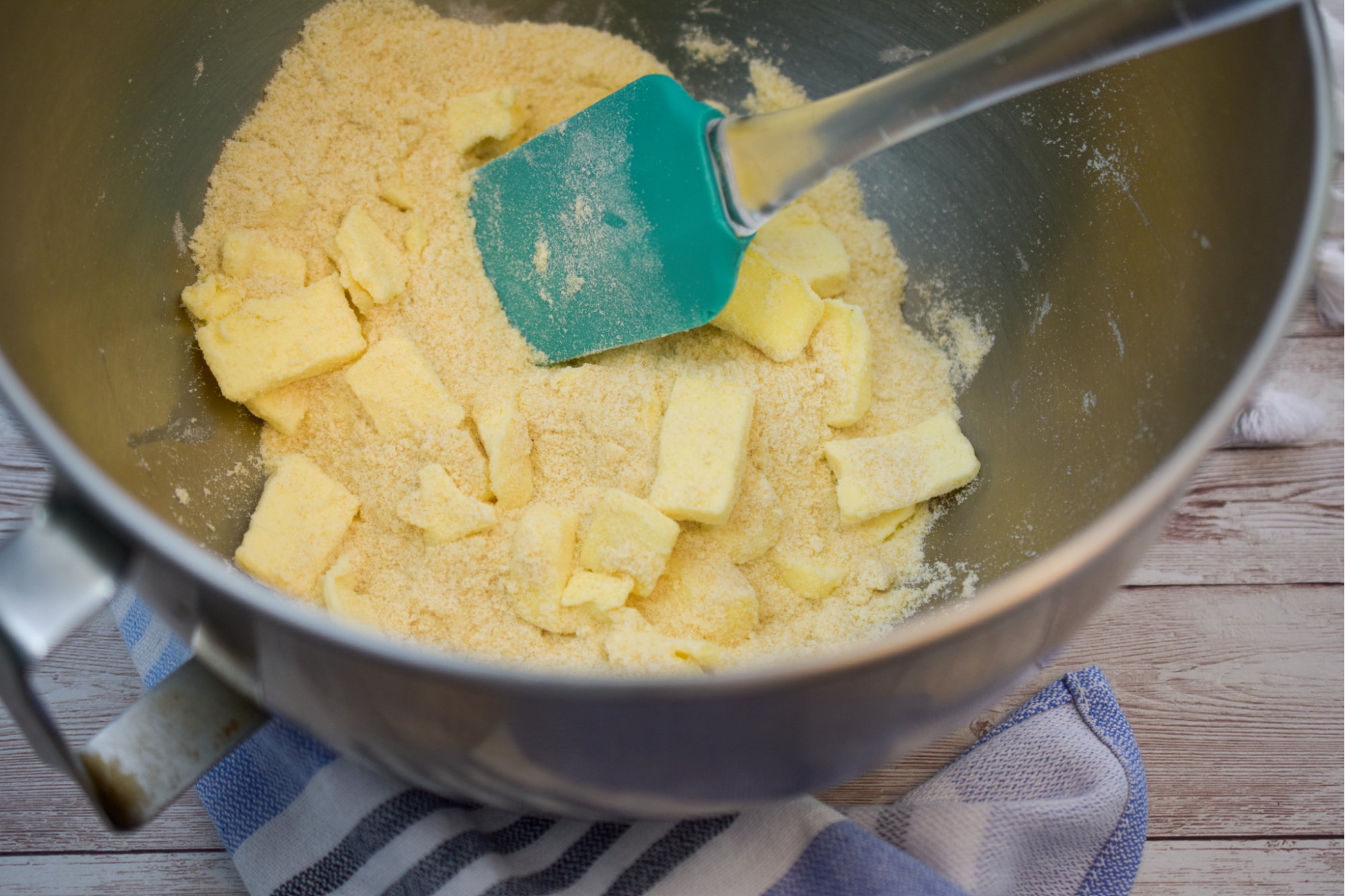 keto coconut flour shortbread cookies being made