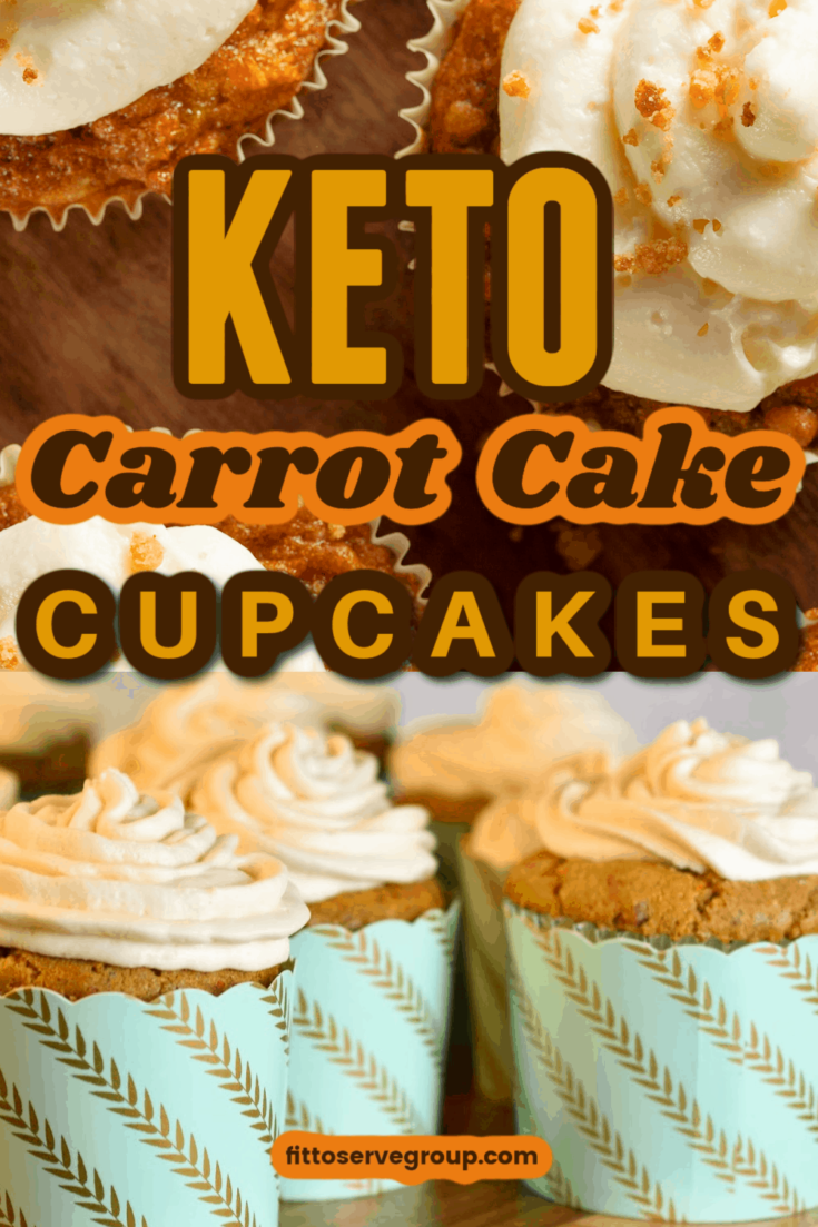 These keto carrot cake cupcakes are moist, grain-free, gluten-free, and flat-out delicious. This low carb carrot cake cupcake recipe is not only low in carbs but it's a flavorful carrot cake cupcake that's topped with cream cheese frosting! And with only just 3.1 net carbs it's one you can enjoy while doing keto. keto carrot cake cupcakes| low carb carrot cake cupcakes| sugar-free carrot cake cupcakes| gluten-free carrot cake cupcakes