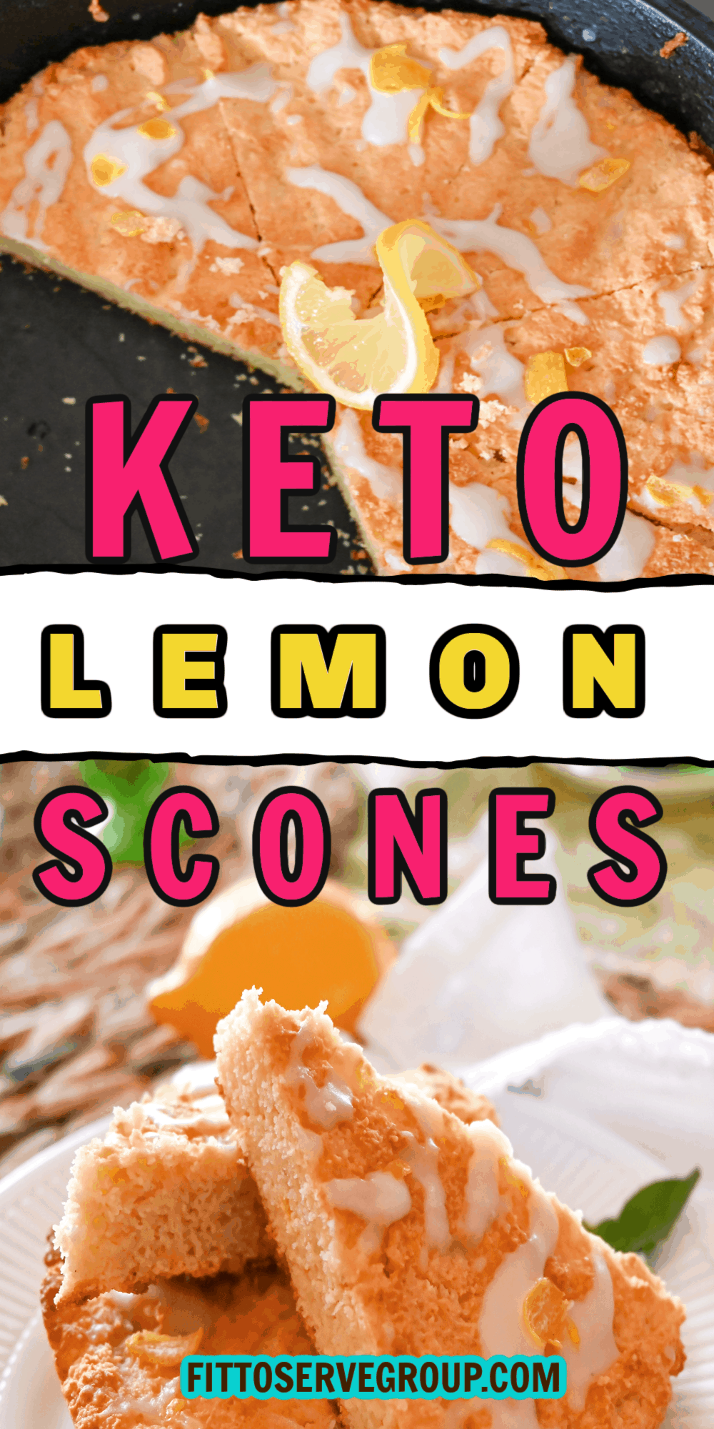 keto lemon scones easy no roll dough recipe