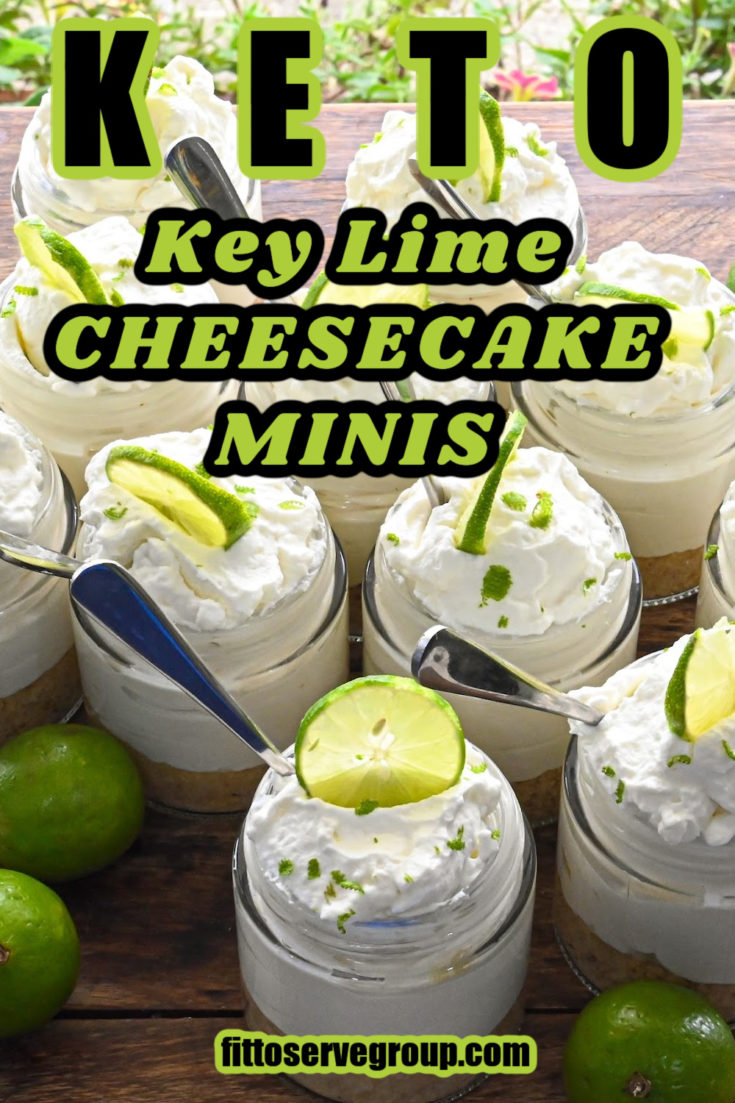 Keto no bake key lime cheesecake minis