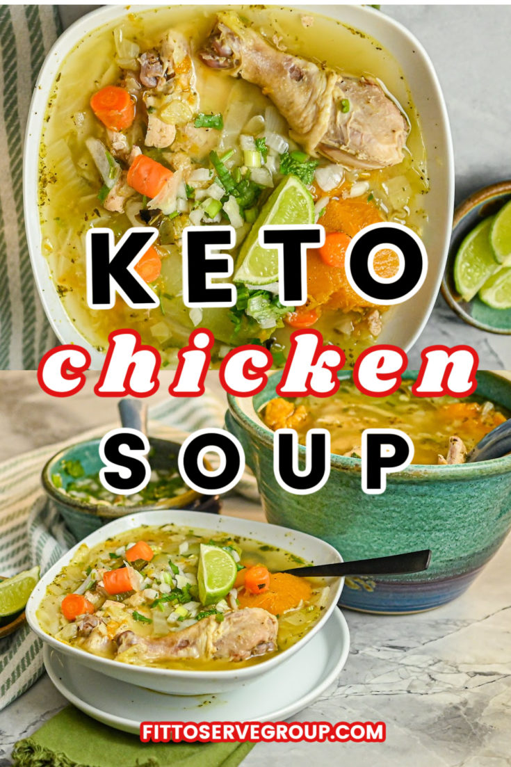 Keto Chicken Soup (Caldo) Pin