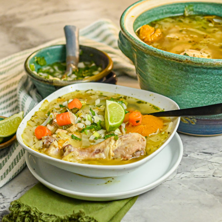 Keto chicken soup caldo featured image