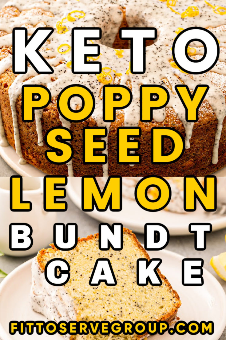 Keto poppy seed lemon bundt cake