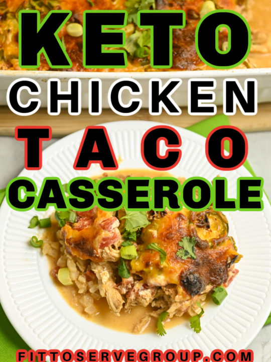 Keto Chicken Taco Casserole