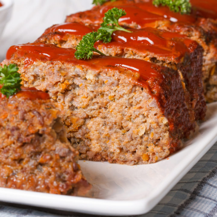 keto meatloaf with sugar-free tangy sauce
