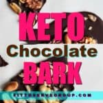 Imagine being able to have healthy fats in a delicious treat. That's what this recipe for Keto Chocolate Bark delivers. It's all we love in a chocolate bark minus all the high carbs. It's made with only a few simple recipes one of which is healthy coconut oil. Grab this recipe today and quench your sweet cravings. |keto chocolate bark |keto bark recipe |keto chocolate bomb recipe |keto fat bomb |low carb fat bomb |fat bombs |low carb chocolate bar
