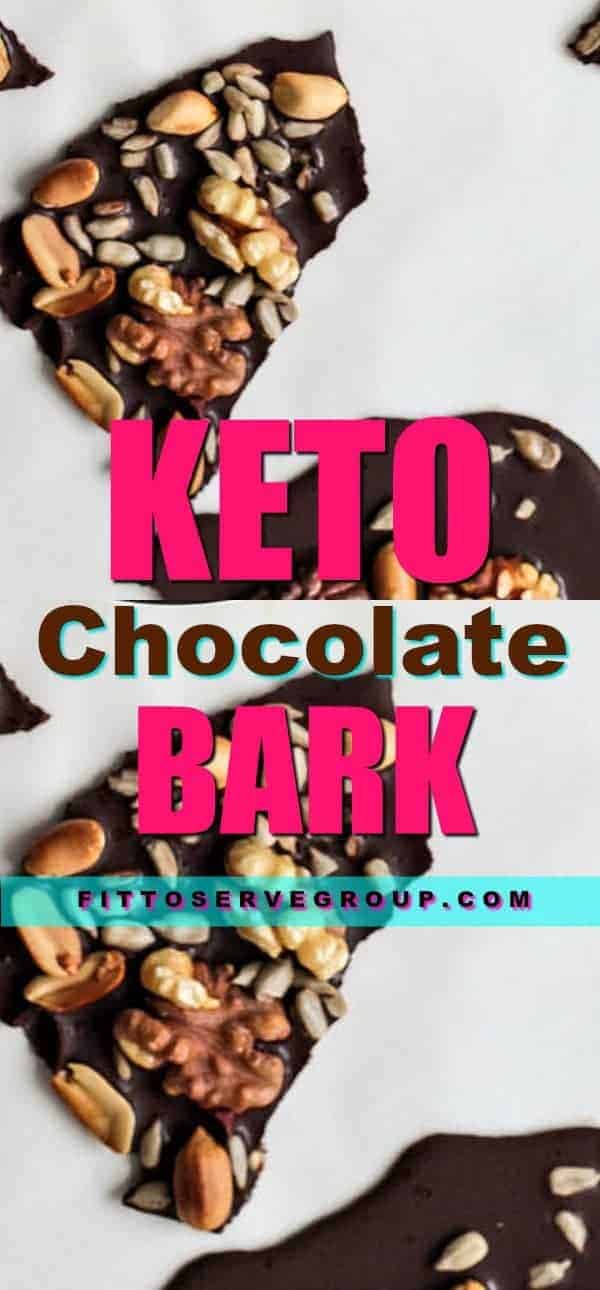 Imagine being able to have healthy fats in a delicious treat. That's what this recipe for Keto Chocolate Bark delivers. It's all we love in a chocolate bark minus all the high carbs. It's made with only a few simple recipes one of which is healthy coconut oil. Grab this recipe today and quench your sweet cravings. |keto chocolate bark |keto bark recipe |keto chocolate bomb recipe |keto fat bomb |low carb fat bomb |fat bombs |low carb chocolate bar 