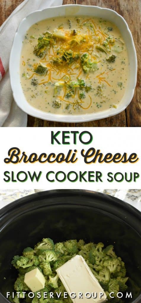 Easy Keto Broccoli Cheese Slow Cooker Soup! · Fittoserve Group