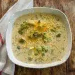 Keto Broccoli Cheese Slow Cooker Soup