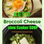 Keto broccoli cheese crock pot soup