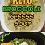 keto broccoli and cheese slow cooker soup