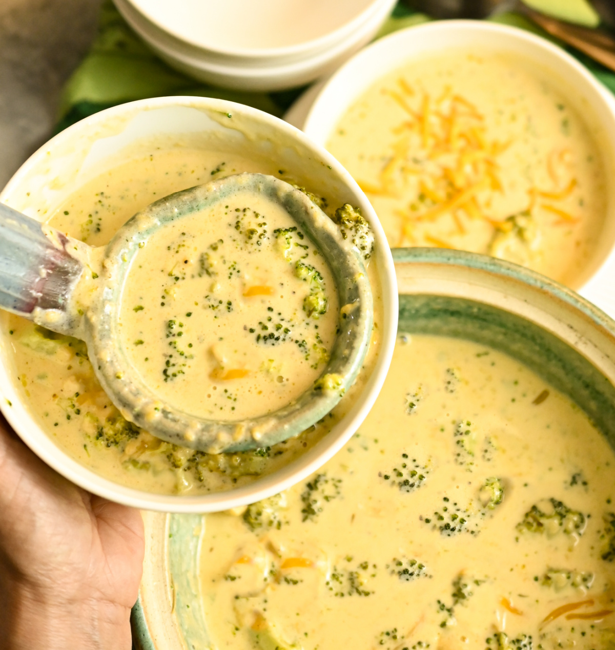 Easy Keto Broccoli Cheese Slow Cooker Soup! · Fittoserve Group