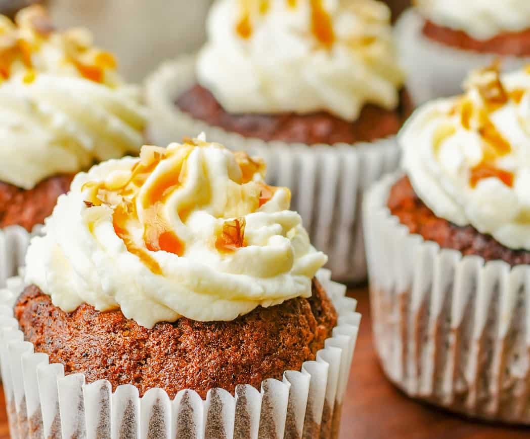 Keto Pumpkin Cream Cheese Cupcakes