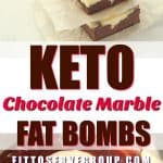 Keto Chocolate Marble Fat Bombs