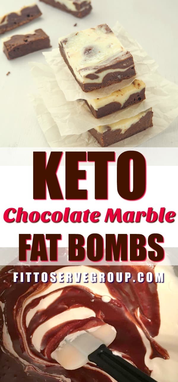 Keto Chocolate Marble Fat Bombs