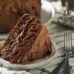 Keto Hershey's Chocolate Cake, frosted