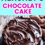 Keto Hershey's Chocolate Cake Frosted