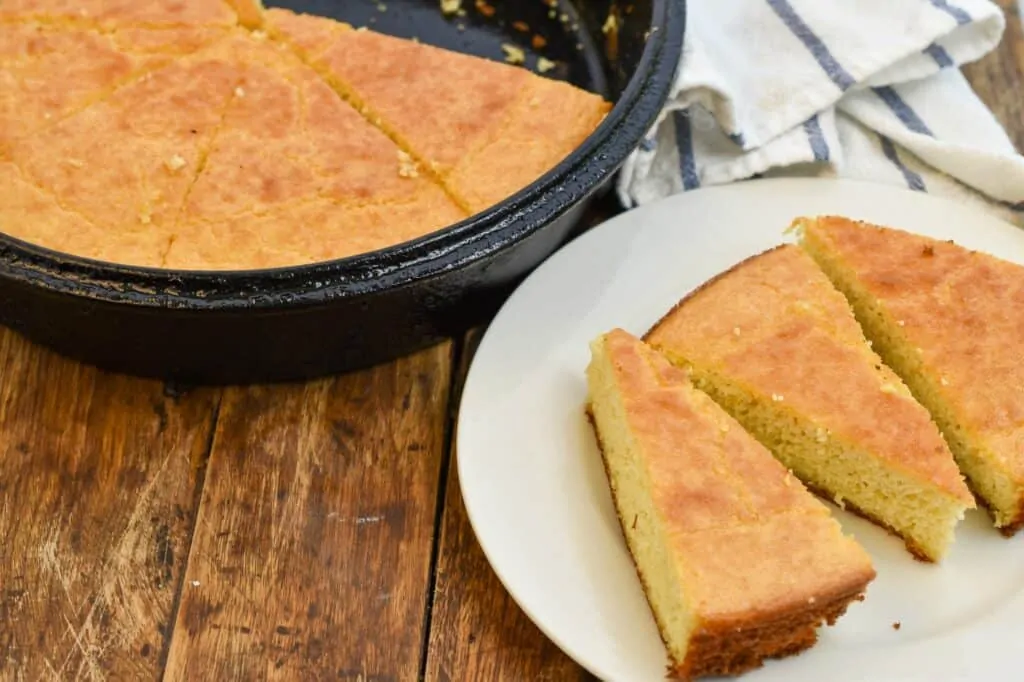 easy keto cornbread displayed