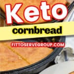 keto cornbread made with almond flour