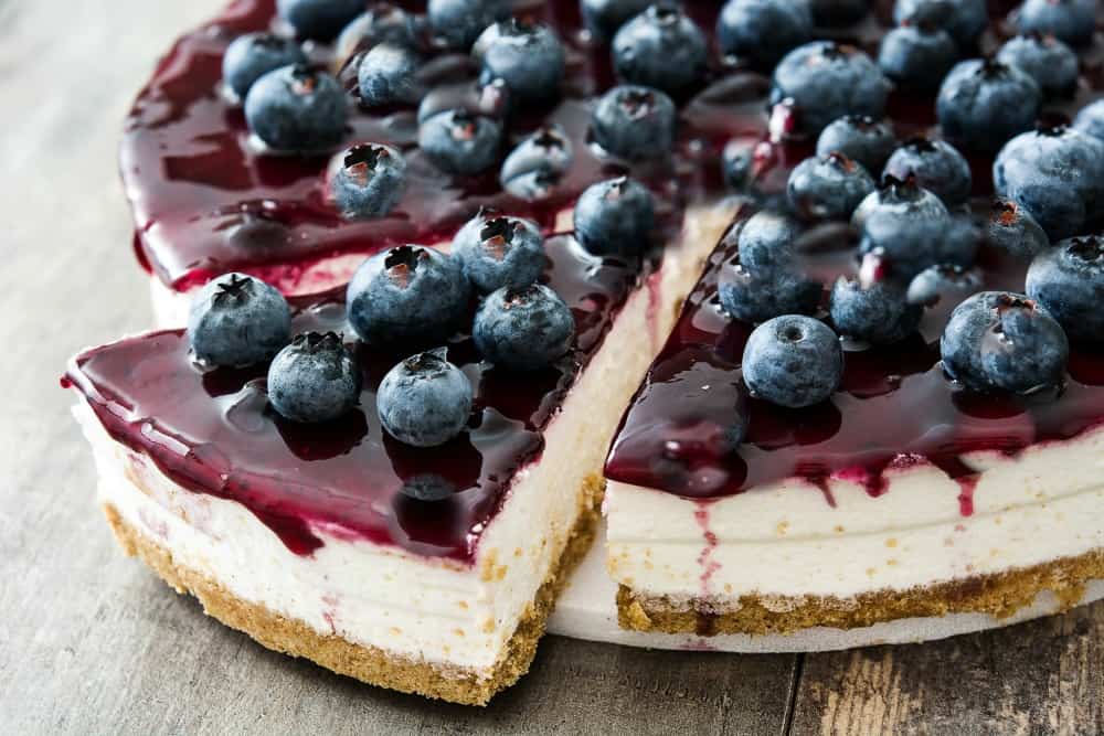 keto blueberry cheesecake