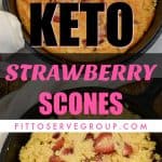 Keto Strawberry Scones