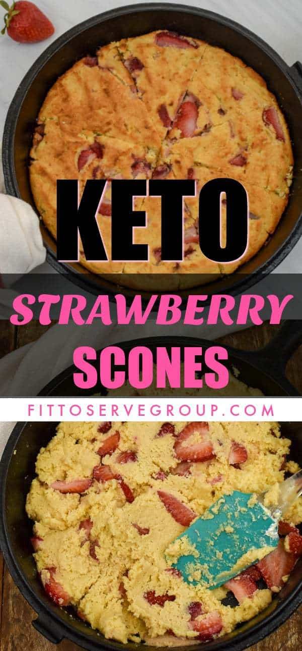 Keto Strawberry Scones