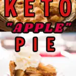 Keto Apple Pie Made With Squash