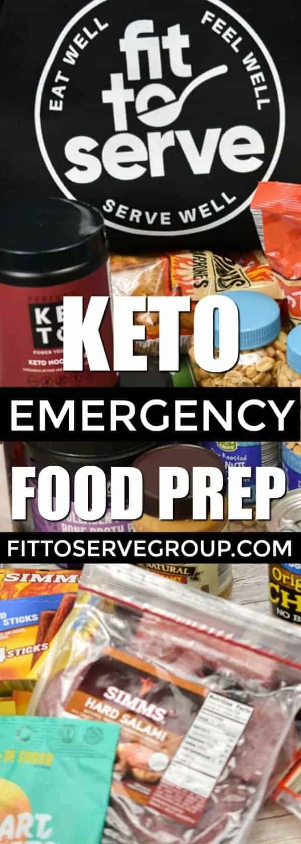 Keto Emergency Food Prep-stay committed to a keto plan during an unforeseen emergency. Having a keto emergency food prep in place can make all the difference how you weather a natural disaster while doing a Ketogenic Diet. low carb emergency food prep| keto food prep| 