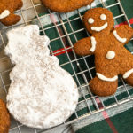 decorated keto gingerbread cookies