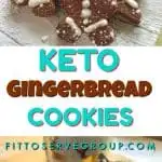 This recipe for Keto Gingerbread Cookies are loaded with the flavors of ginger, cinnamon, and nutmeg for one delicious low carb holiday cookie treat.