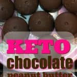 Keto chocolate peanut butter fat bombs