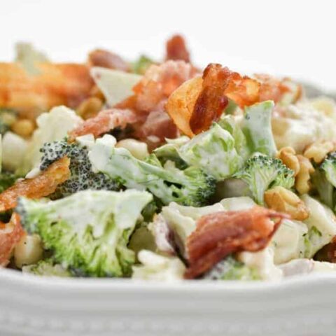 Keto broccoli cauliflower Amish Salad