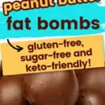 keto peanut butter chocolate fat bombs