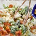 Keto Broccoli cauliflower salad Amish