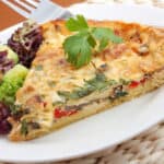 low carb quiche ready to serve
