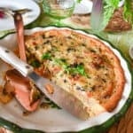 keto quiche served for brunch