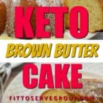 Keto brown butter bundt pan cake