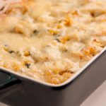 keto bacon carbonara spaghetti squash casserole