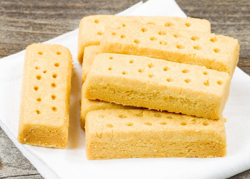 low carb shortbread cookies almond flour on a white napkin