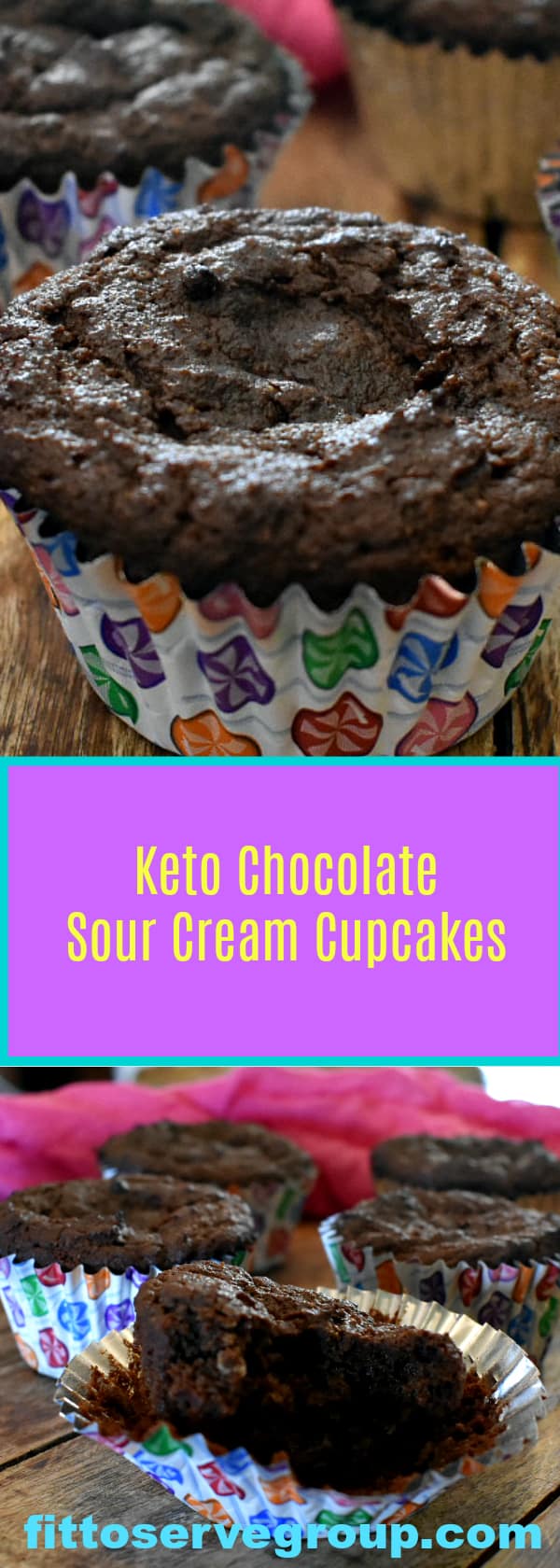 Celebrating With Keto Chocolate Sour Cream Cupcakes!