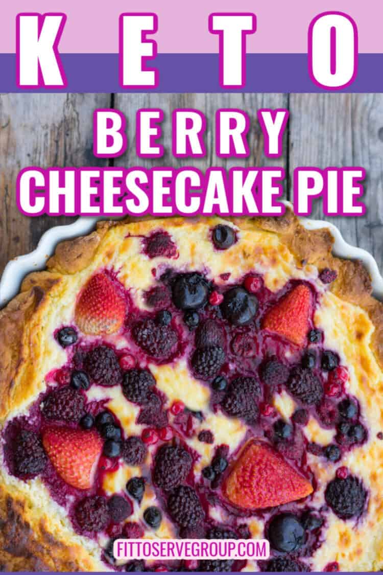 The Easiest Keto Berry Cheese Pie