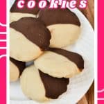 keto black and white cookies pin
