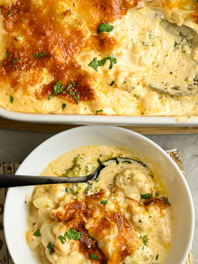 Easy Keto Cauliflower Broccoli Mac And Cheese · Fittoserve Group