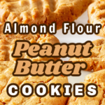 ALMOND FLOUR PEANUT BUTTER COOKIES KETO ON A WHITE PLATE