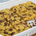 Keto Soft-baked Chocolate chip bars